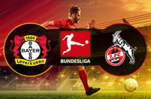 I loghi di Bayer Leverkusen, Colonia e Bundesliga