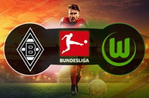 I loghi di Borussia Mönchengladbach, Wolfsburg e Bundesliga