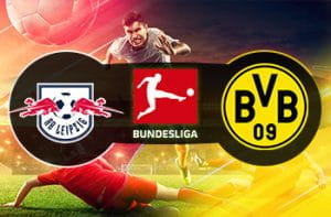 I loghi di RB Lipsia, Borussia Dortmund e Bundesliga