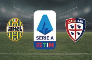 I loghi di Verona, Cagliari e Serie A