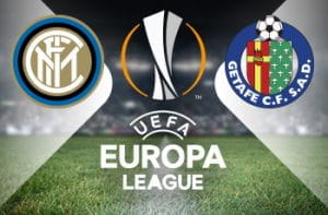 I loghi di Inter, Getafe ed Europa League