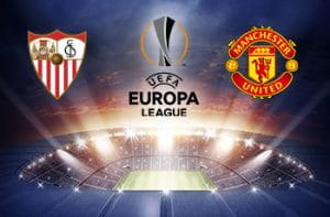 I loghi di Siviglia, Manchester United e Europa League