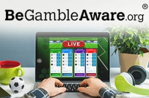 Un laptop collegato alla pagina live di un bookmaker online