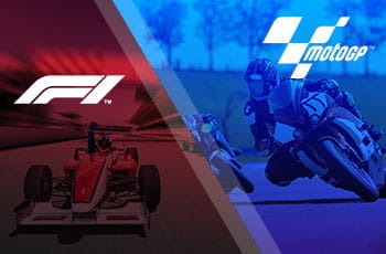 I loghi della Formula 1 e della MotoGP