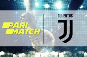 I loghi di Parimatch e Juventus