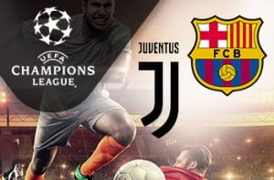 Il logo della Juventus, il logo del Barcellona