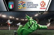 Il logo della nazionale polacca, il logo della nazionale italiana