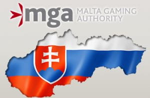 Il logo della MGA e la sagoma con la bandiera della Slovacchia