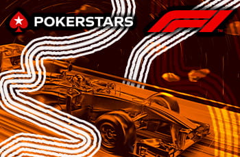 I loghi di Pokerstars e della Formula 1 e una monoposto