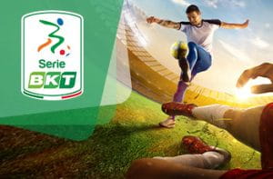 Calciatori in azione, logo Serie B