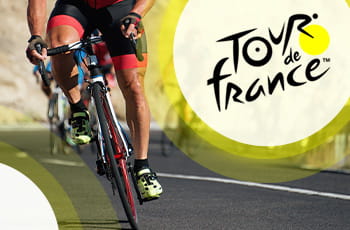 Ciclisti in azione logo Tour de France