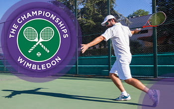 Tennista sull'erba, logo di Wimbledon