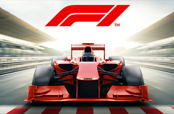 Macchina di F1 e logo Formula 1