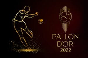 Il logo del Pallone d'Oro 2022