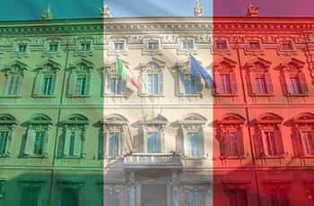 Parlamento italiano, bandiera dell'Italia