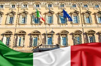 Immagine del Senato, bandiera italiana