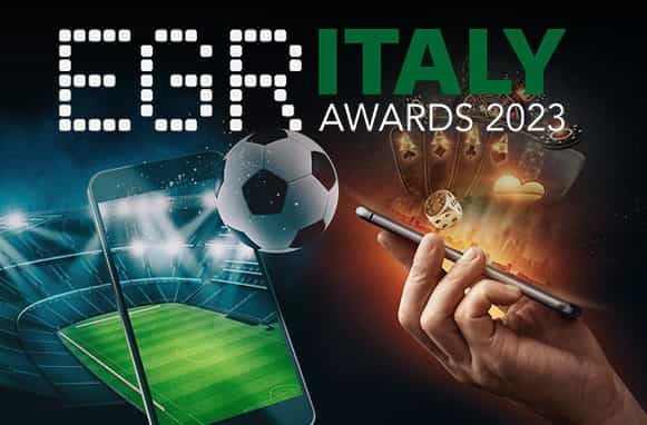 Calcio e giochi da casinò, logo EGR Italy Awards 2023
