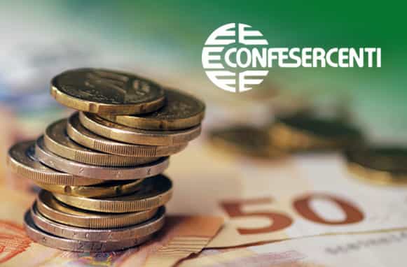 Euro e logo Confesercenti