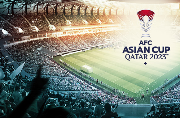 Stadio e logo Coppa d'Asia