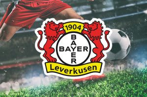 Football player, Bayer Leverkusen logo