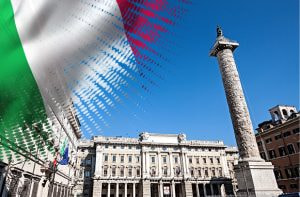 Palazzo Chigi, bandiera italiana