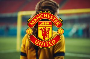 Manchester United football player and logo