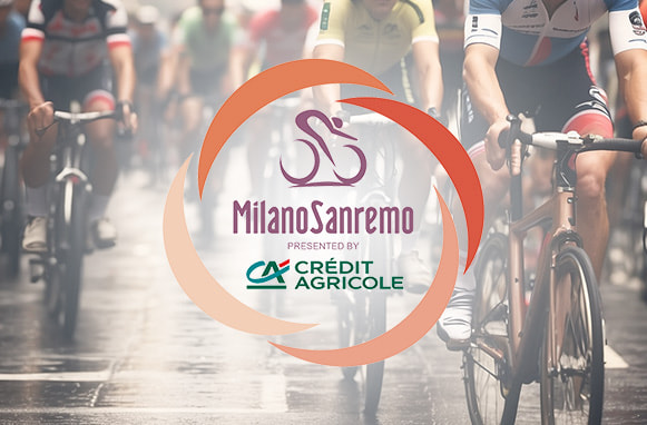 Ciclisti, logo Milano-Sanremo