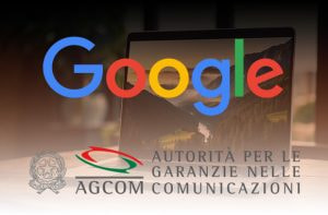 Logo Google, logo AGCOM