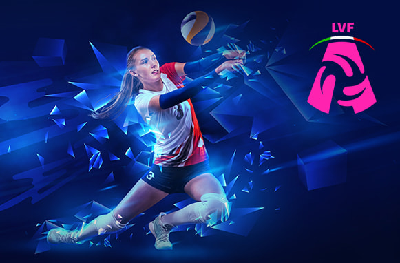 Giocatrice di pallavolo, logo Serie A1 volley femminile