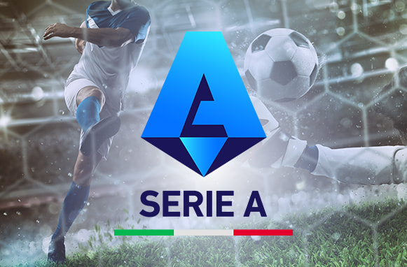 calciatore e logo serie A