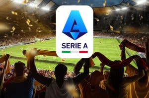 Tifosi e logo della Serie A