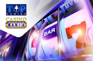 Slot e loghi di Top Gaming e CasinoMania