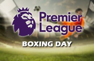 Logo Premier League e scritta 'Boxing day'