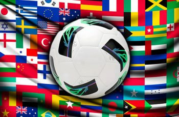 Pallone da calcio, bandiere nazionali