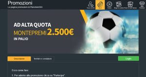 La promo scommesse Ad Alta Quota di Planetwin365