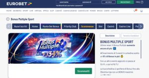 La promo scommesse Bonus Multiple Sport di Eurobet