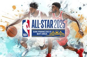 Giocatori di basket, logo All-Star game 2025