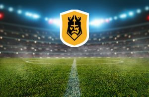 Campo da calcio e logo Kings League