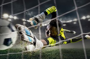Portiere che subisce un gol