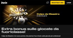 La promo scommesse Colpo da Maestro di bwin