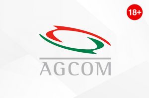 Logo AGCOM e logo 18+