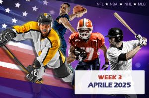Giocatori con scritta Week 3 aprile 2025