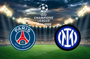 Loghi di UEFA Champions League, PSG e Inter