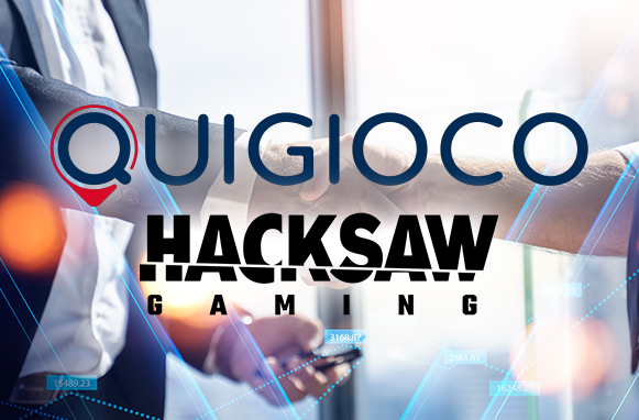 Logo QuiGioco, logo Hacksaw Gaming