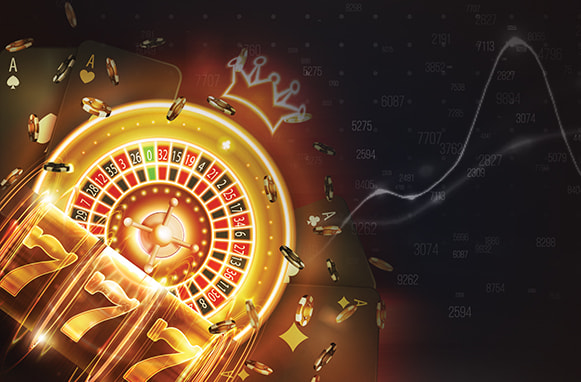 Simboli di carte, roulette e slot