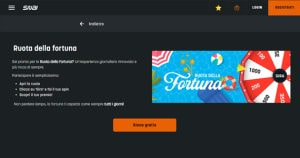 La promo casinò Ruota della Fortuna di SNAI