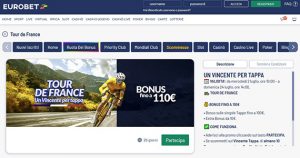 La promo scommesse Tour de France di Eurobet