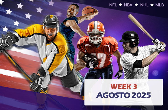 Giocatori con scritta Week 3 agosto 2025
