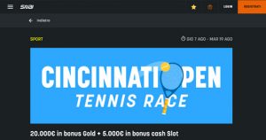 La promo scommesse Cincinnati Open di SNAI