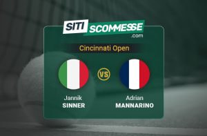 Sinner-Mannarino 13 agosto 2025